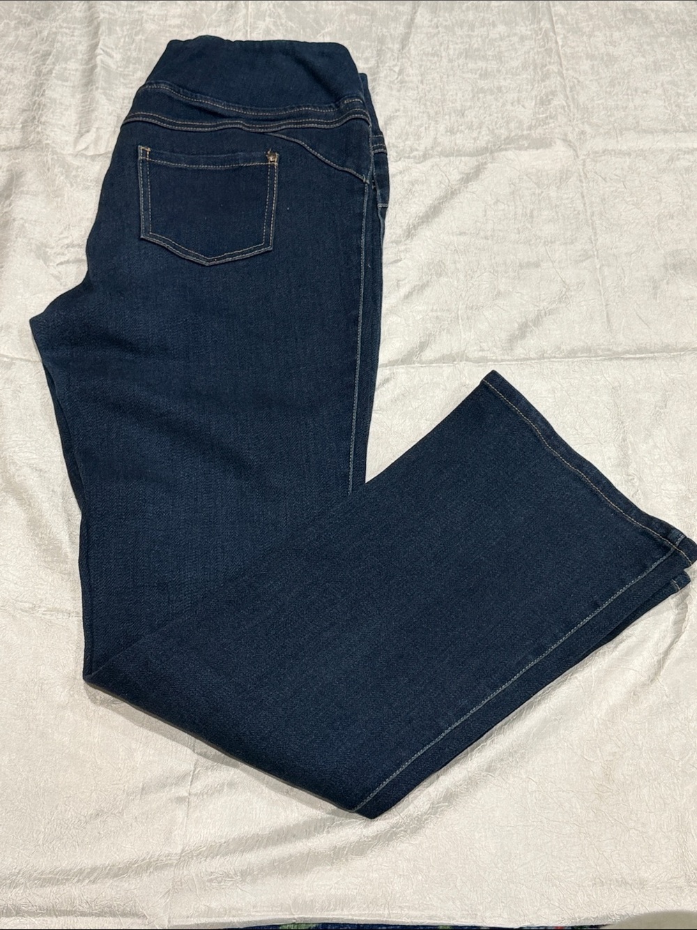 DG2 Diane Gilman Stretch Bootcut Jeans Dark Wash Size M